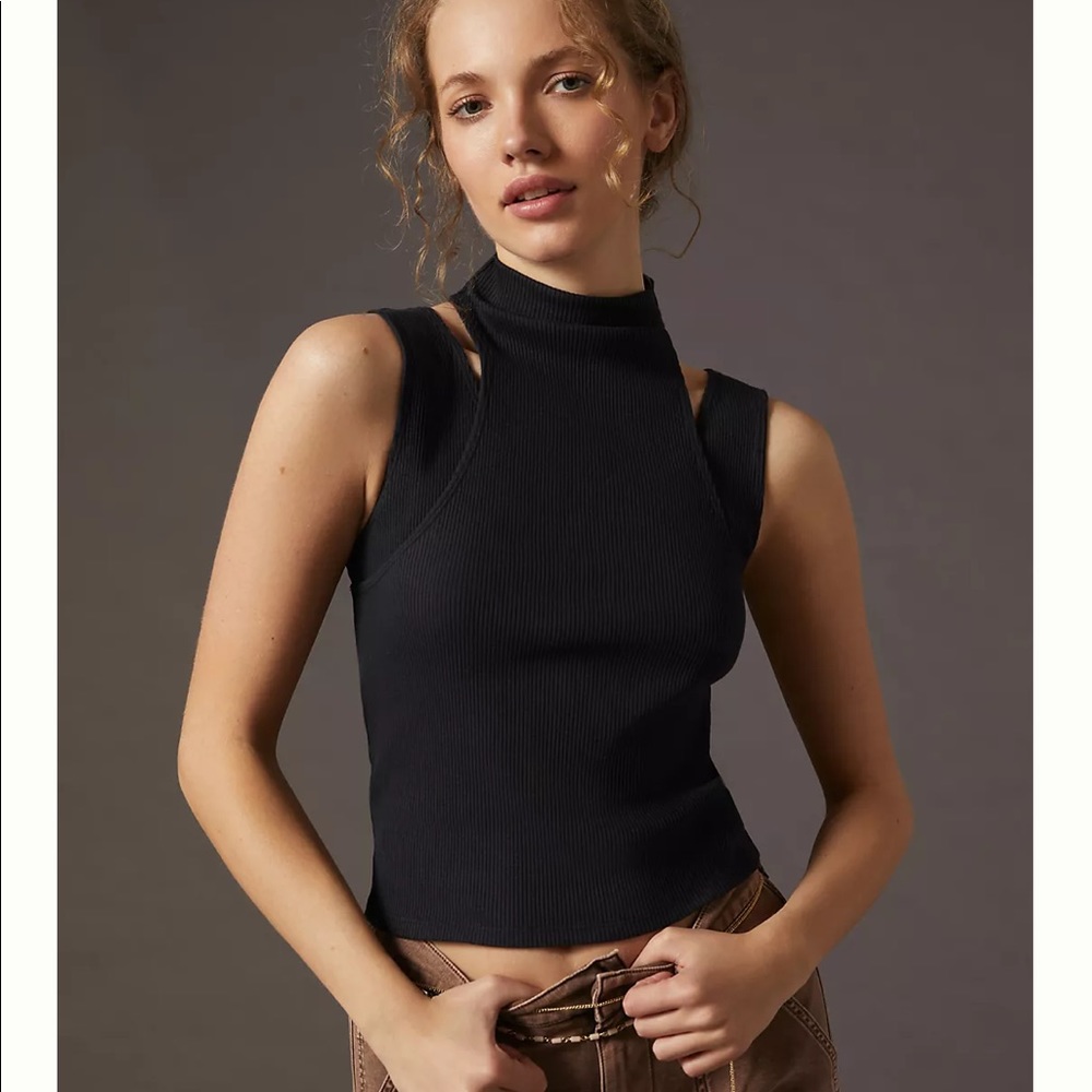 Anthropologie Layered Cutout Tank - Picture 2 of 3